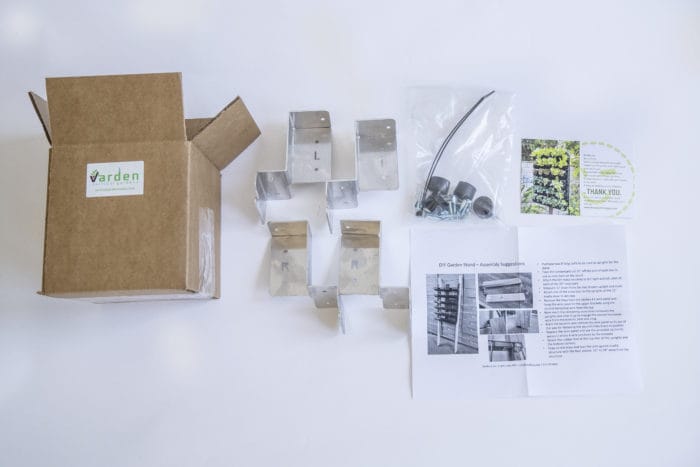 Contents of the DIY Stand Kit box