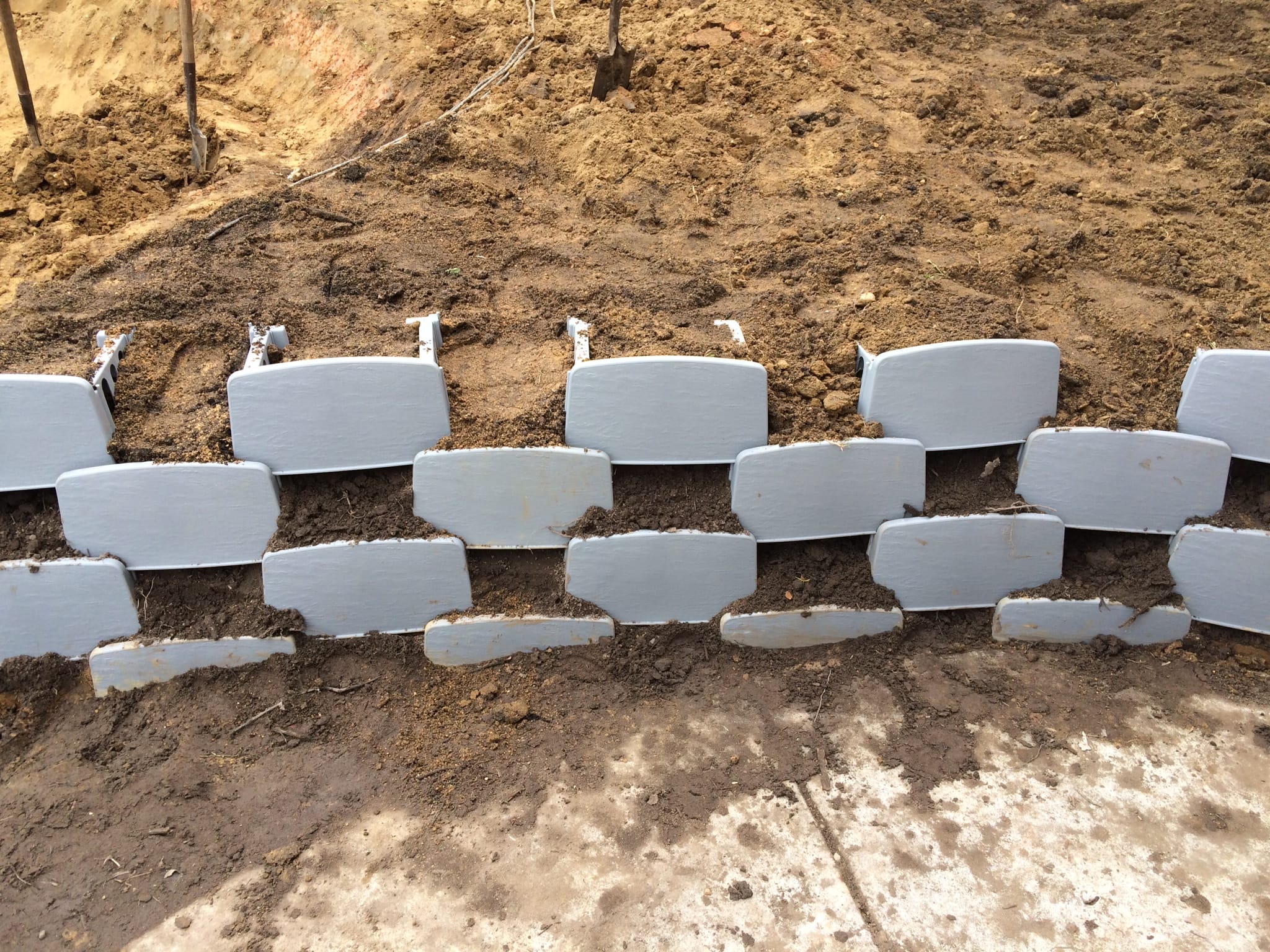 Soil filled varden blocks