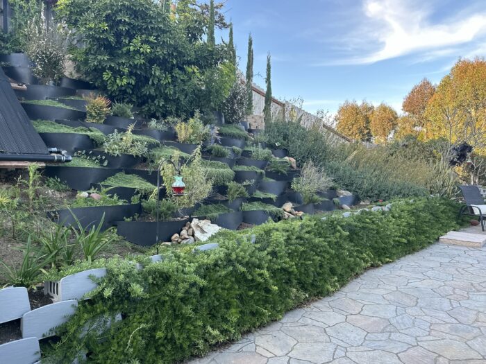 Varden Retaining Wall blocks installed in San Diego backyard