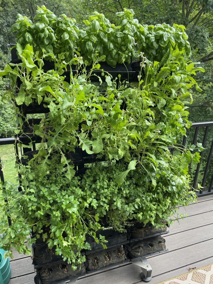 Varden Vertical Garden Rack on Balcony