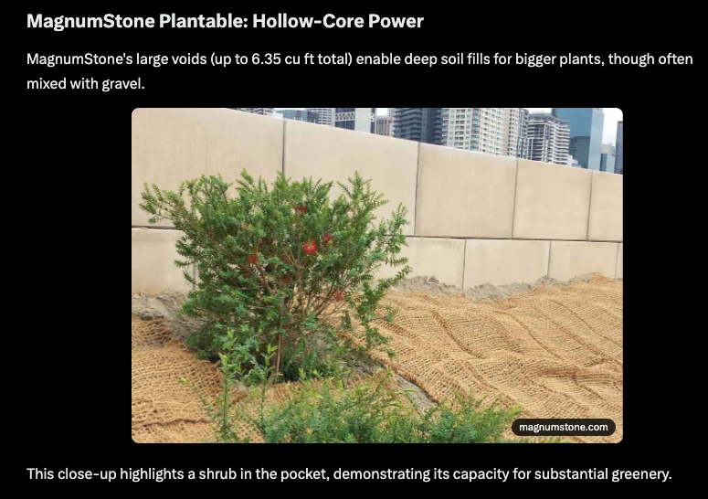 Magnum Stone Plantable Blocks