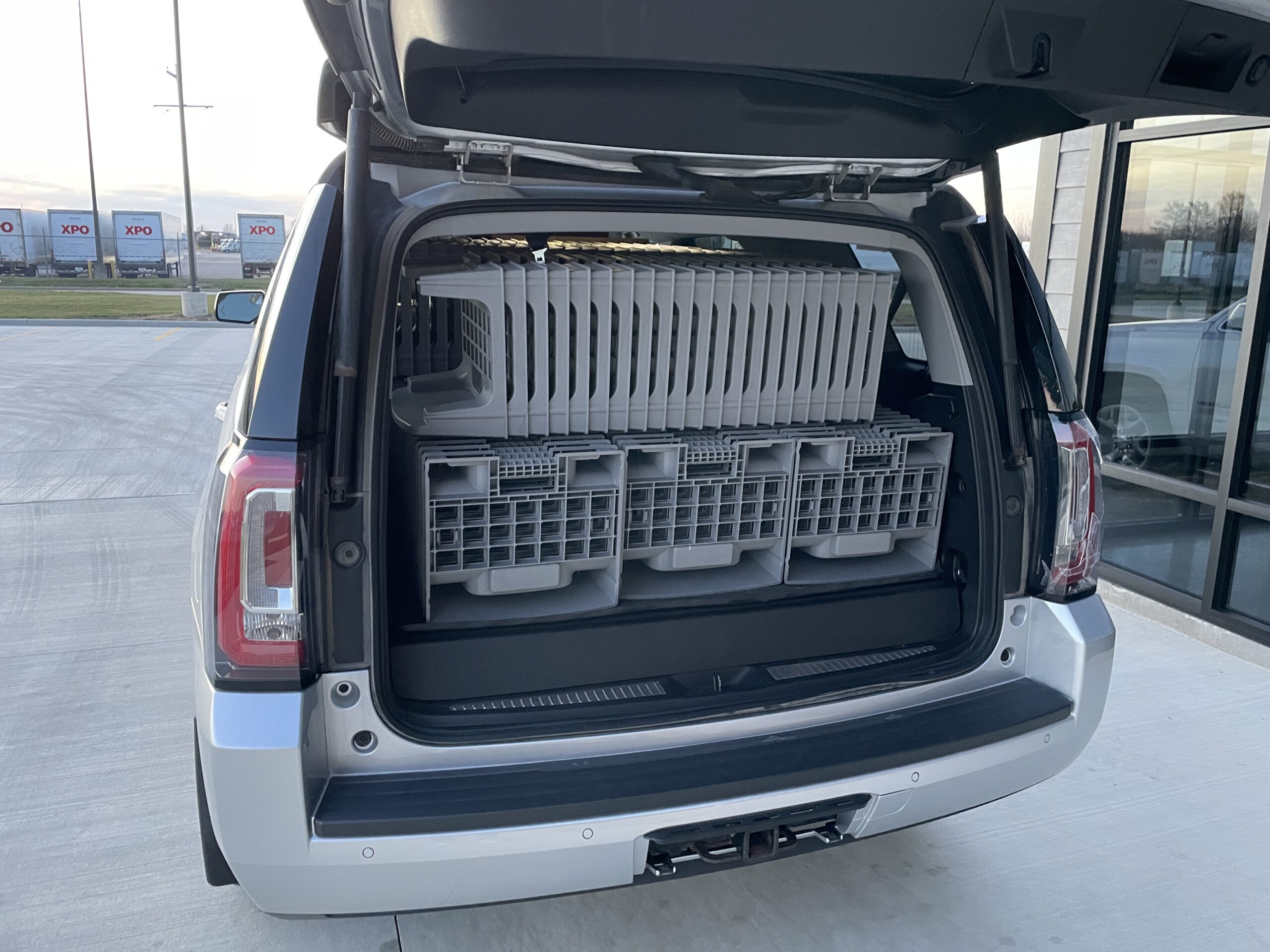 130 Varden blocks loaded into a Yukon