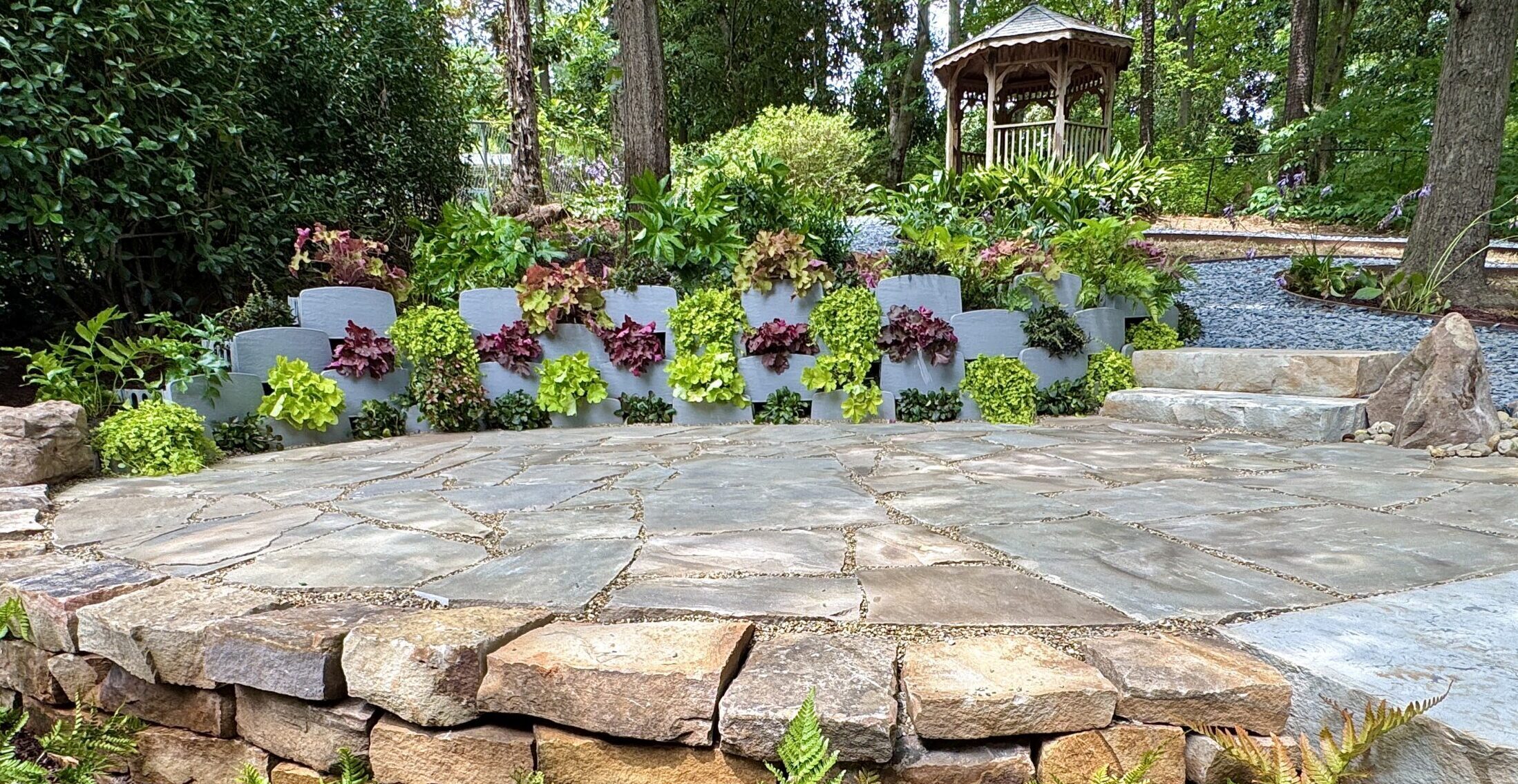 Varden Planted Retaining Wall by Moss Landscape Design